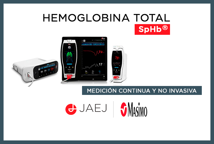 Hemoglobina total (SpHb): Medición continua y no invasiva