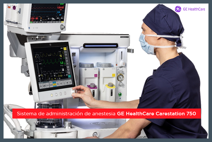 Sistema de administración de anestesia GE HealthCare Carestation 750