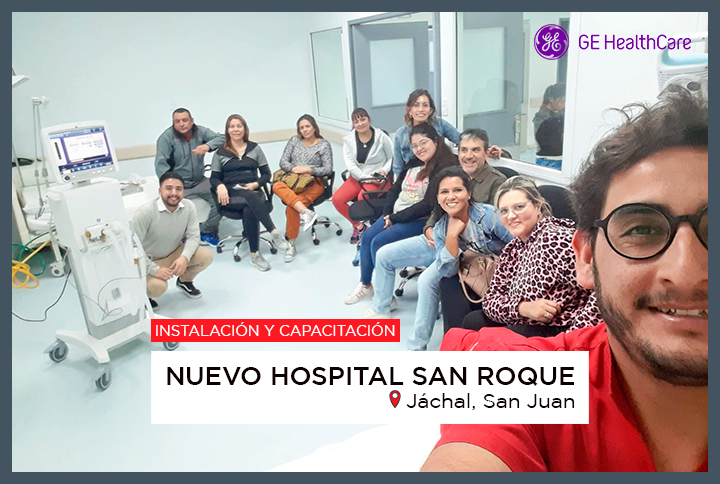 Instalación y capacitación 9100c NXT y Carescape R860 | Nuevo Hospital San Roque