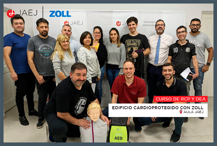 CURSO DE RCP Y DEA en AULA JAEJ | Edificio cardioprotegido con ZOLL