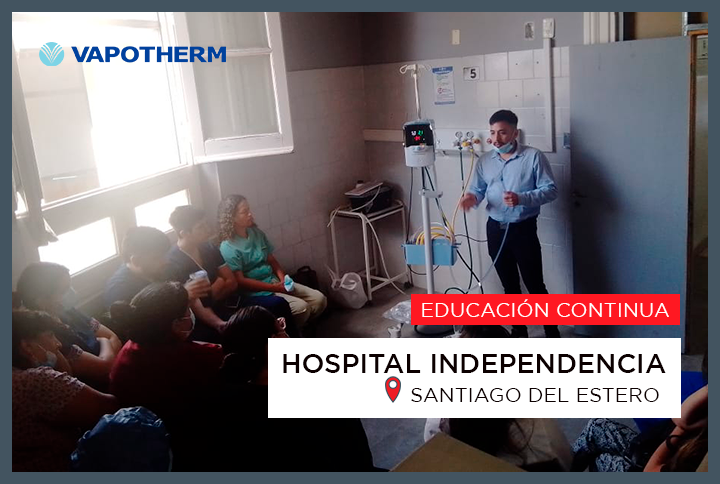 Educación continua | Hospital Independencia de Santiago del Estero | Vapotherm