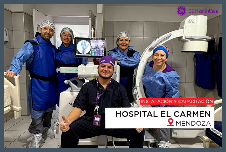 Instalación y capacitación GE HealthCare OEC Elite | Hospital El Carmen, Mendoza