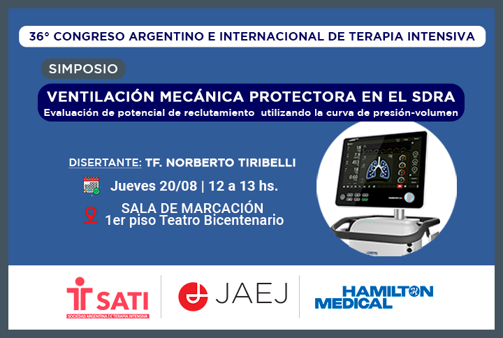 SIMPOSIO: VENTILACIÓN MECÁNICA PROTECTORA EN EL SDRA